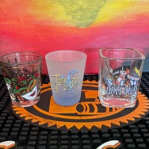 3 New Orleans Shot glasses